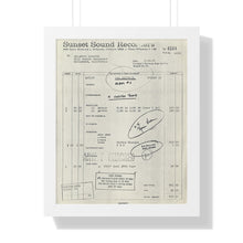 Load image into Gallery viewer, Led Zeppelin Work Order Sunset Sound