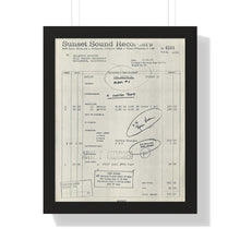 Load image into Gallery viewer, Led Zeppelin Work Order Sunset Sound