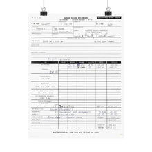 Load image into Gallery viewer, Van Halen Demo Work Order (Matte Poster)