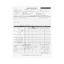 Load image into Gallery viewer, Van Halen Demo Work Order (Matte Poster)