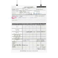 Load image into Gallery viewer, Van Halen "ERUPTION" Work Order from Sunset Sound Recorders