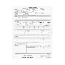 Load image into Gallery viewer, "She's Always In My Hair" official work order. Originally called "Sex Shooter"