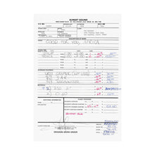 Load image into Gallery viewer, Toto "Africa" work order from Sunset Sound Recording Studio