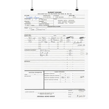 Load image into Gallery viewer, "She's Always In My Hair" official work order. Originally called "Sex Shooter"