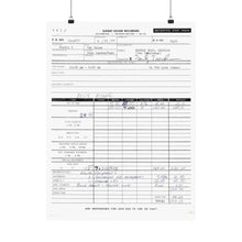 Load image into Gallery viewer, Van Halen Demo Work Order (Matte Poster)