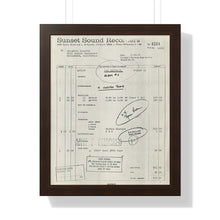 Load image into Gallery viewer, Led Zeppelin Work Order Sunset Sound