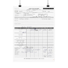 Load image into Gallery viewer, Van Halen Demo Work Order (Matte Poster)