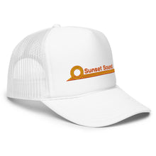 Load image into Gallery viewer, Sunset Sound Throwback Trucker Hat