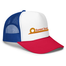 Load image into Gallery viewer, Sunset Sound Throwback Trucker Hat