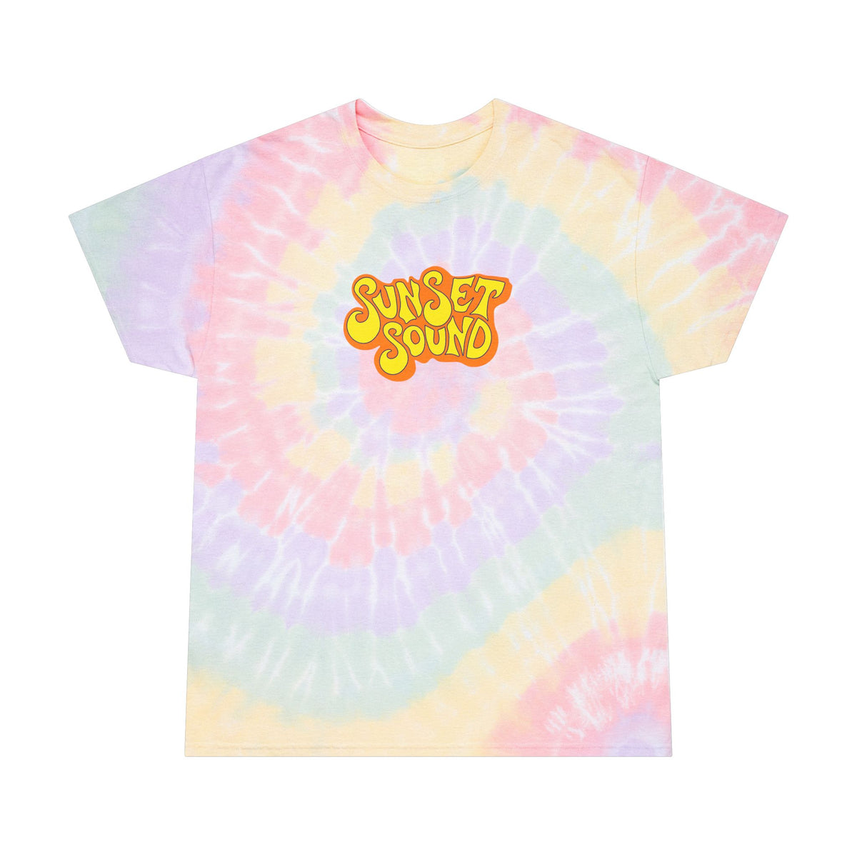 Sunset Sound Tie-Dye Tee, Spiral – Sunset Sound Merchandise