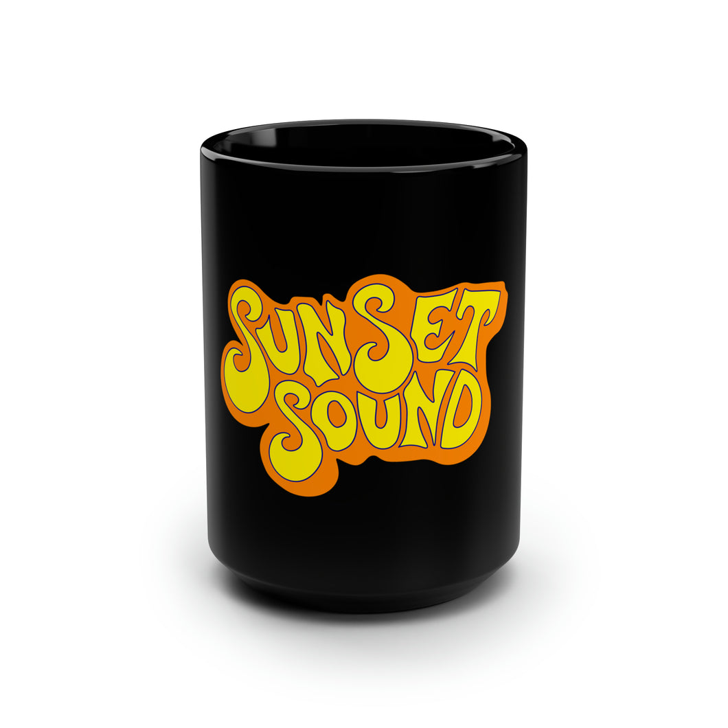 Sunset Sound Black Mug, 15oz