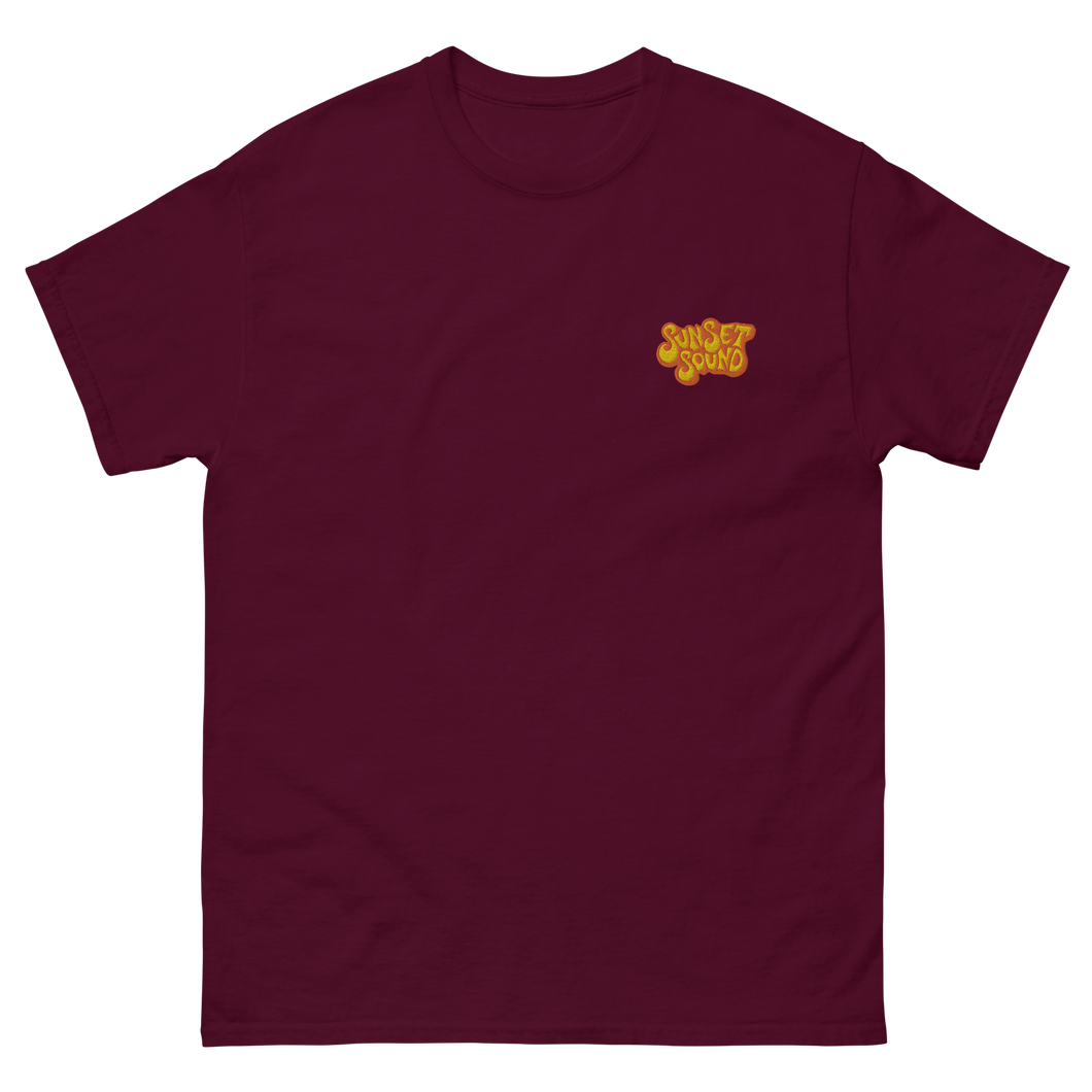 Sunset Sound T Shirt (pocket logo)
